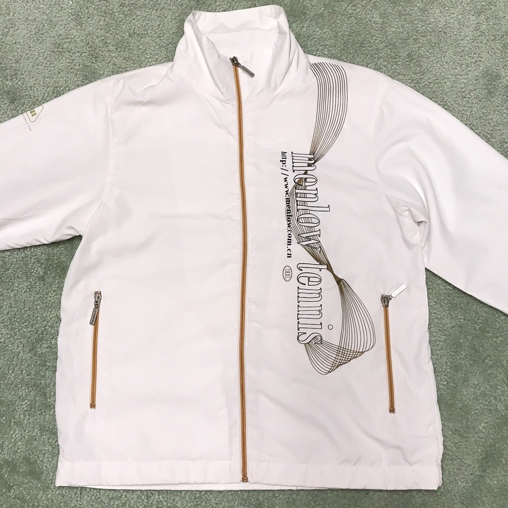 White Tennis Windbreaker